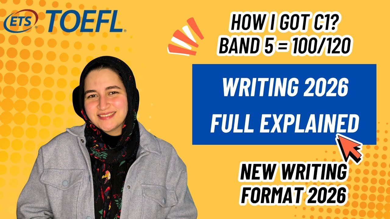 شرح TOEFL iBT Writing 2026 | طريقة حل Email و Academic Discussion + أسرار التصحيح (Score C1)