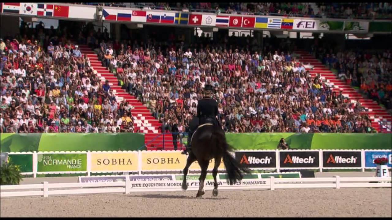 JEM 2014 : Helen Langehanenberg medaille d'argent du grand prix de dressage freestyle
