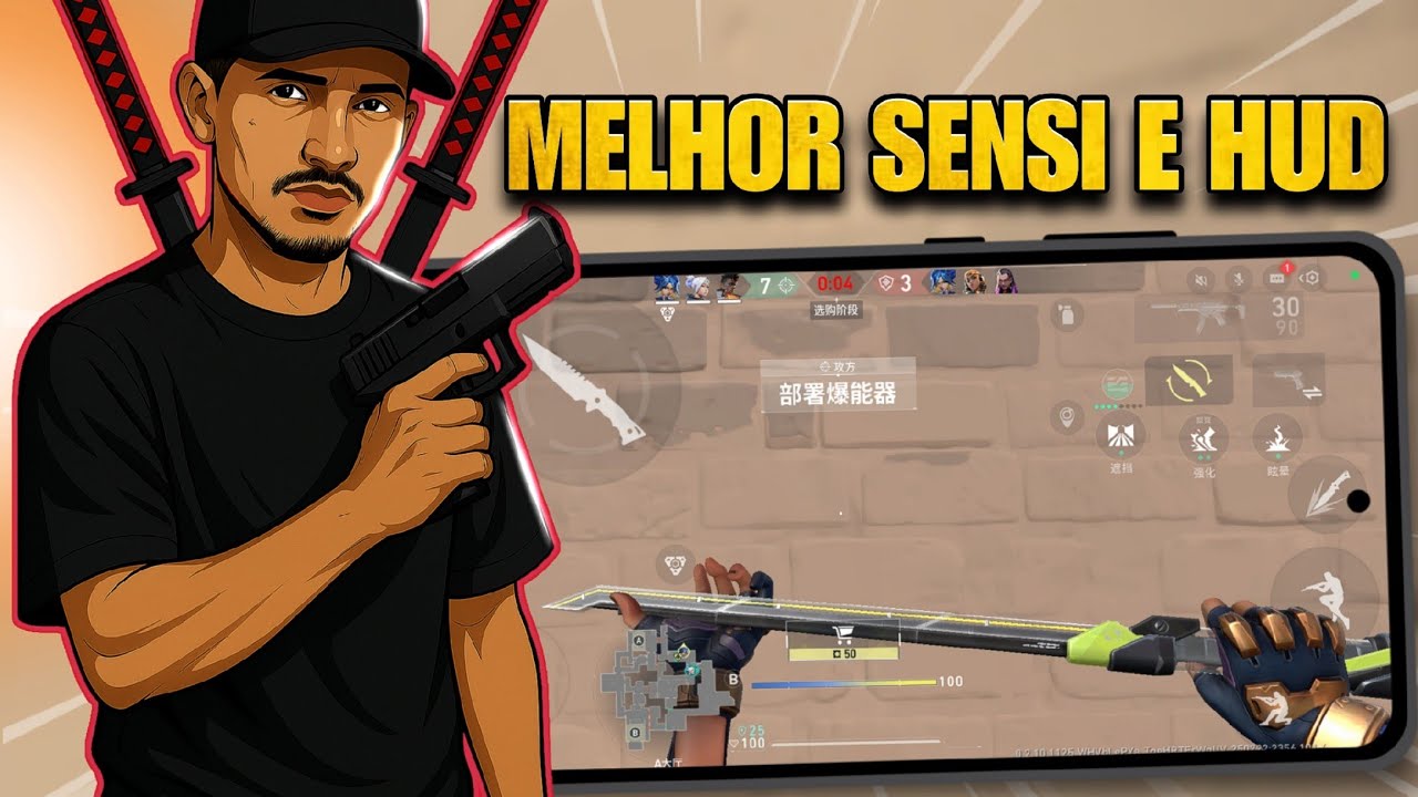 MELHOR CONFIGURAÇÃO PRA INICIANTES NO VALORANT MOBILE - SENSIBILIDADE E HUD PRA INICIANTES NO VAVA