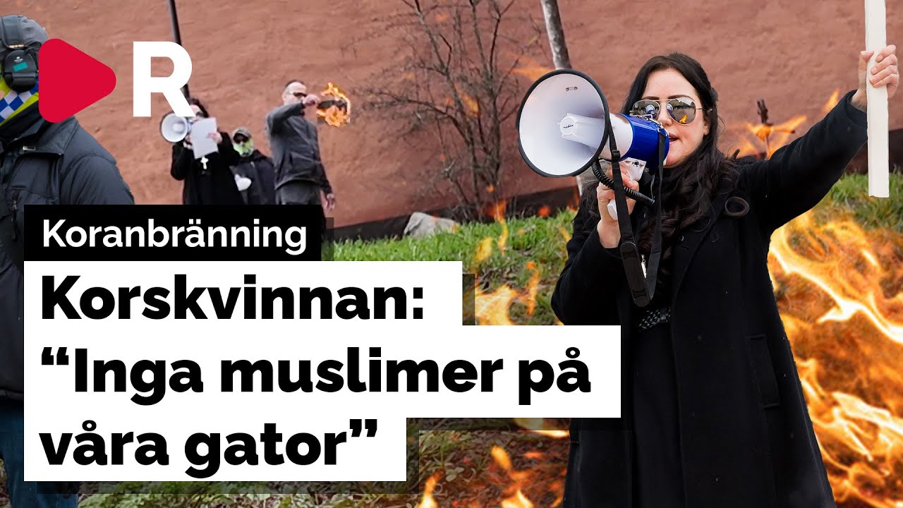 Koranbr&auml;nning vid Stockholms mosk&egrave;