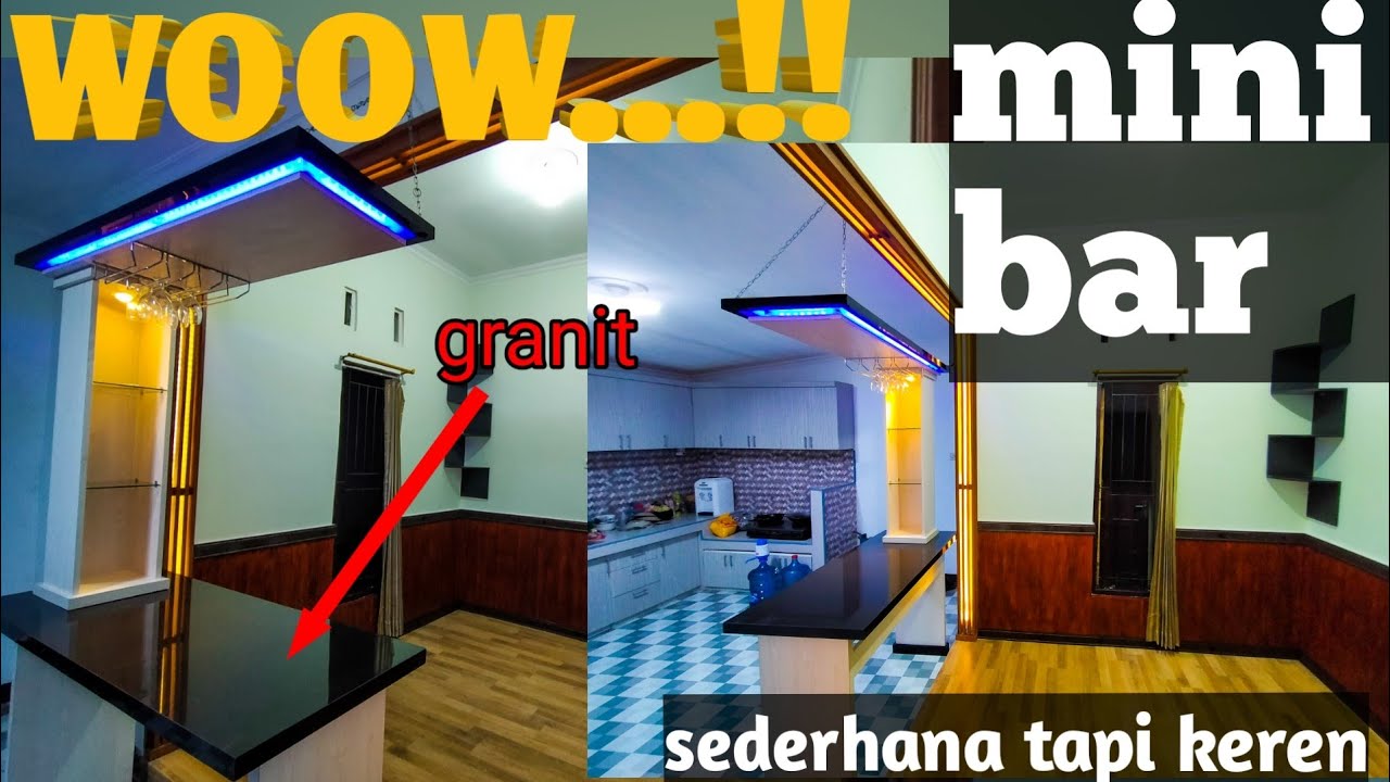 Inspirasi membuat meja mini bar multi fungsi