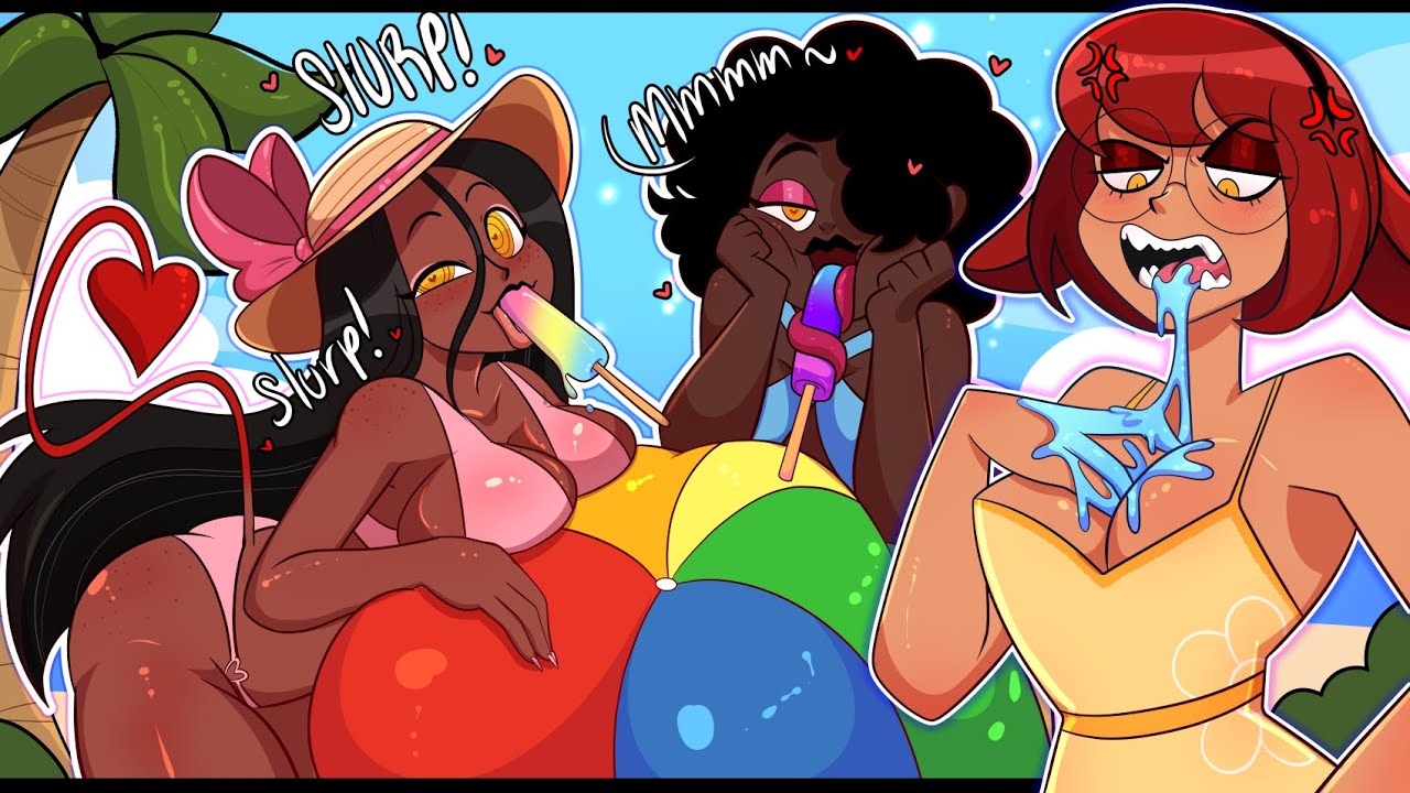 Пляжное свидание жены Demon GF x Angel | Комикс Bug Enthusiast