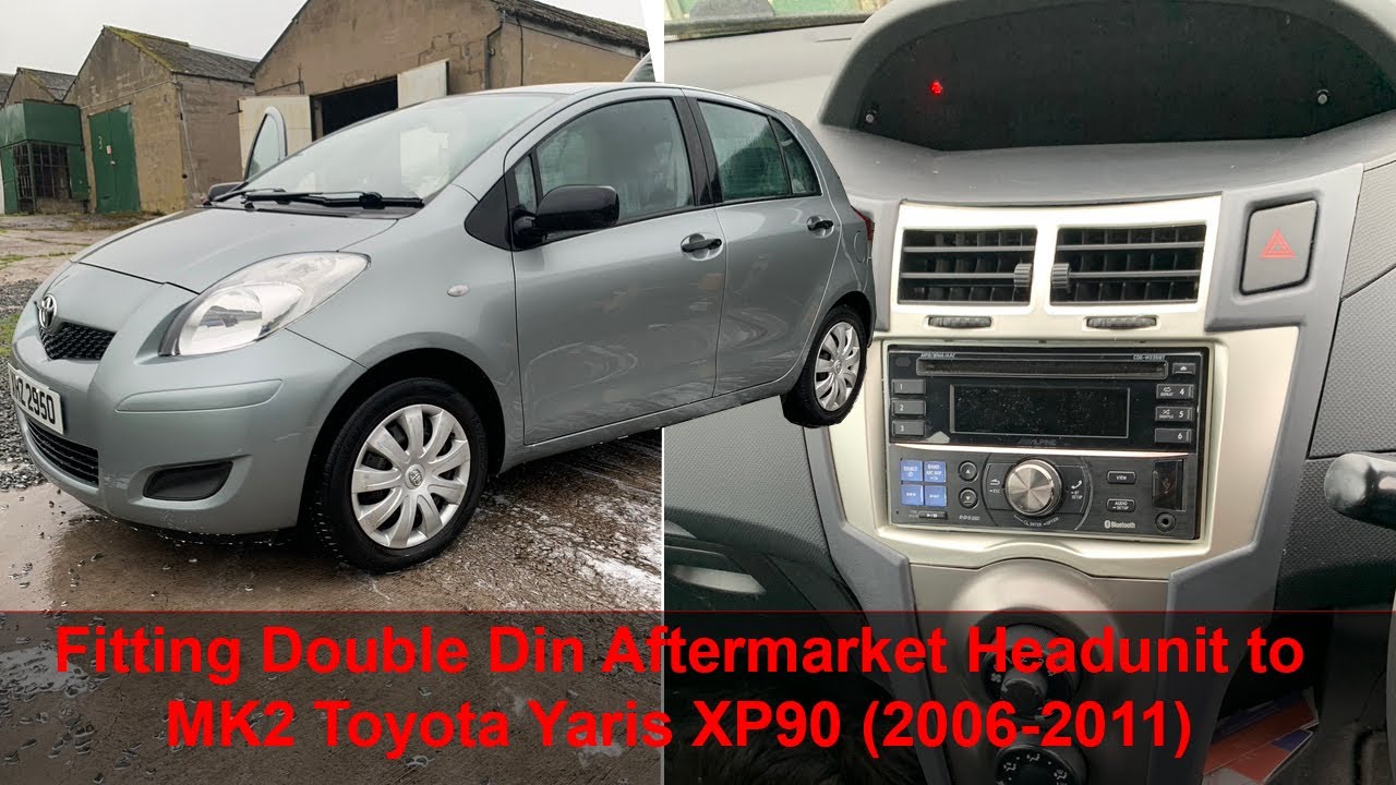 Installing aftermarket double din head-unit in Toyota Yaris MK2