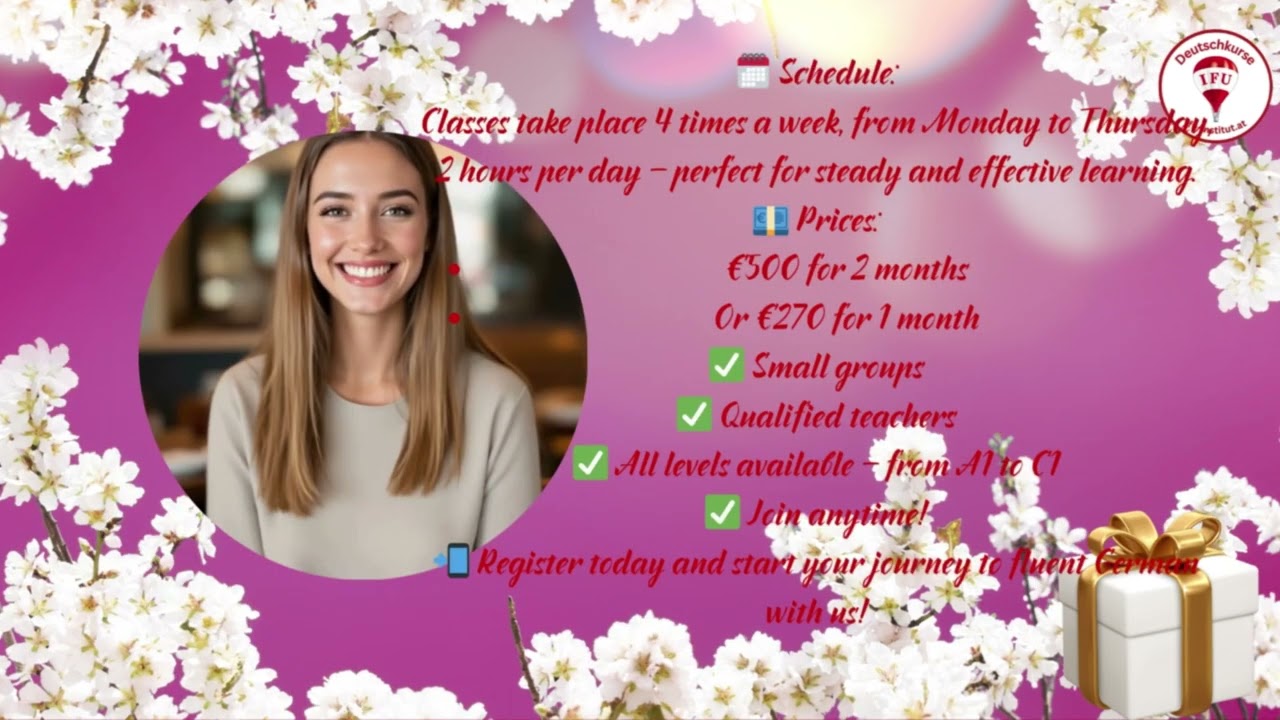 Learn German with Us – Online or at School in Vienna 🇩🇪 | German Language Courses All Year Round