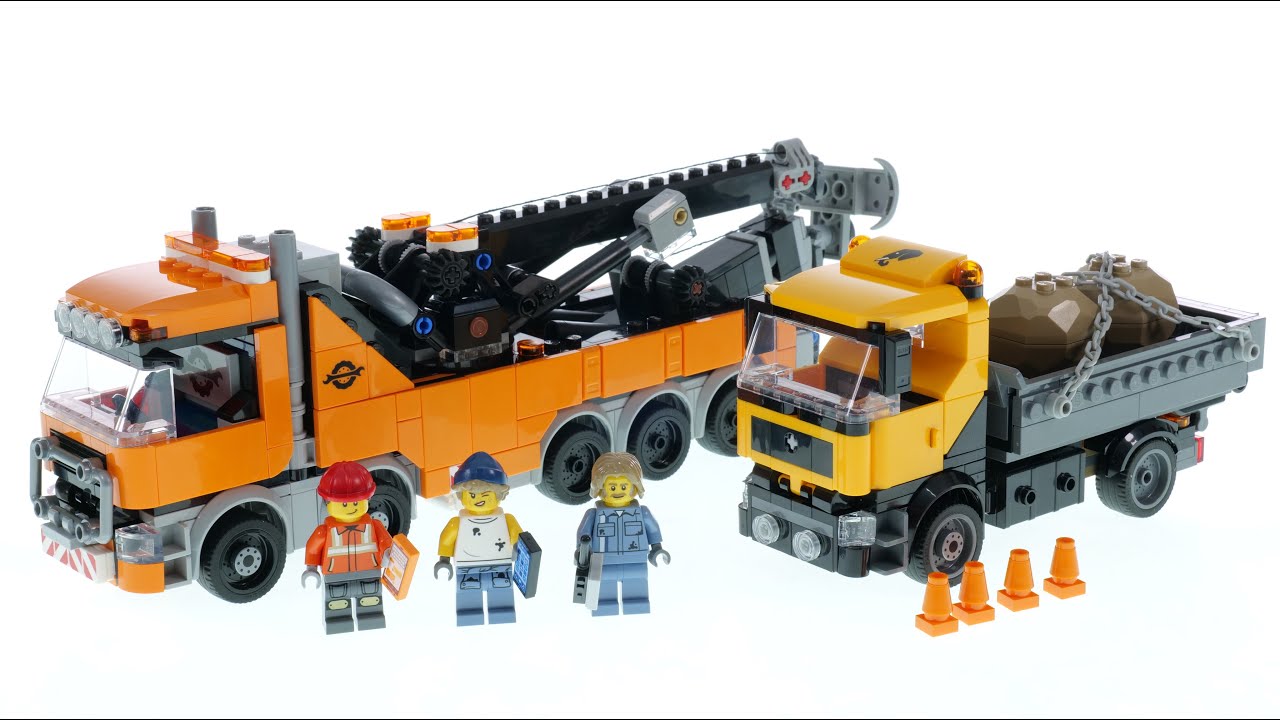LEGO City 60467 Schwerlast-Abschleppwagen mit Kran