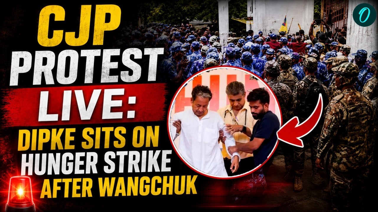 CJP Protest LIVE: Police Lathi Charge Protestors; Forcefully Shifts Sonam Wangchuk To Hospital LIVE