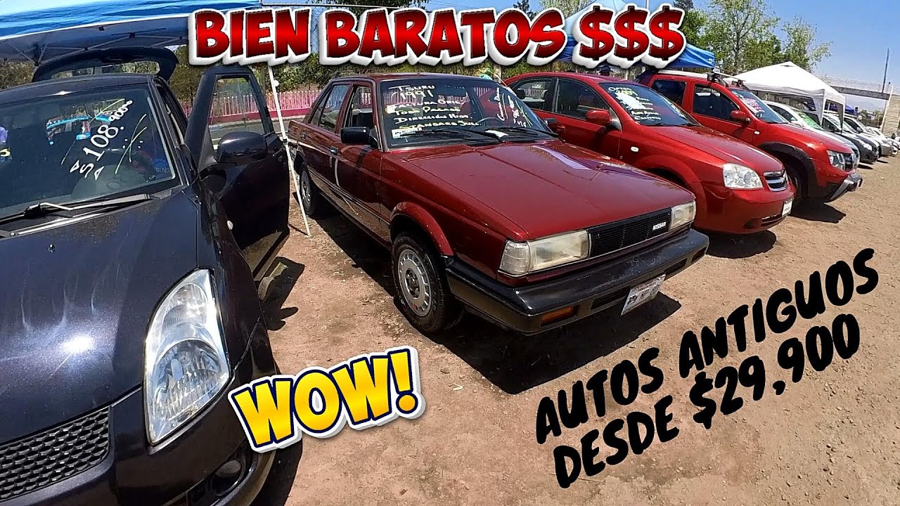 🔥 Aquí venden perrísimos autos antiguos desde $29,900 gran Tianguis de Autos el bordo Carcacha tv ¡¡
