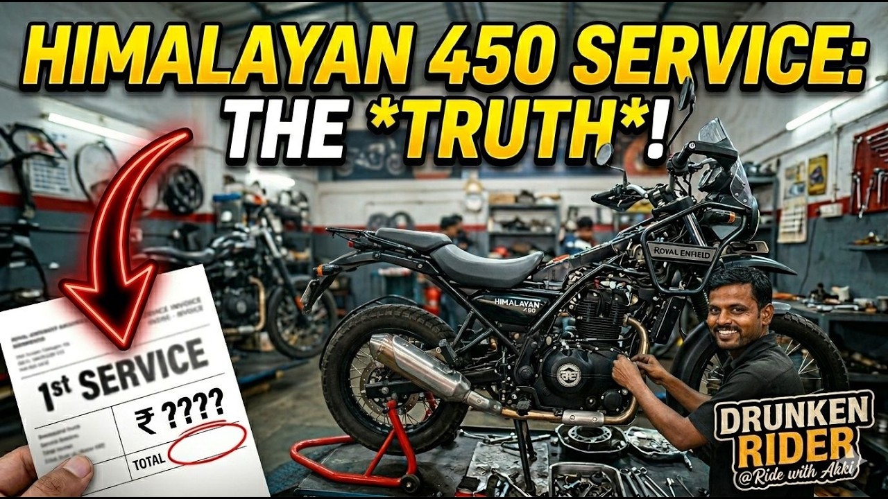 Himalayan 450 First Service Complete Details 😱 | Service Cost & Feedback..