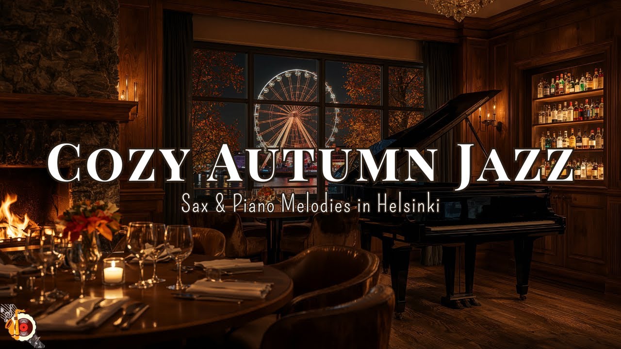 Cozy Fall Jazz | Romantic Sax and Piano Night in Helsinki