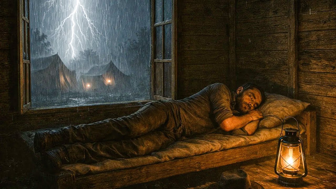 Arthur's Peaceful But Lonely Shelter at a Fishing Hut During Heavy Thunderstorm | RDR2 ASMR
