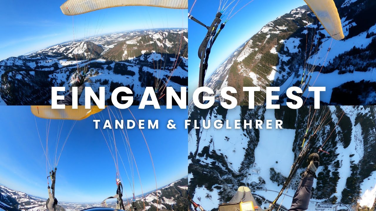 Eingangstest für Tandem & Fluglehrer – Training und Erklärung