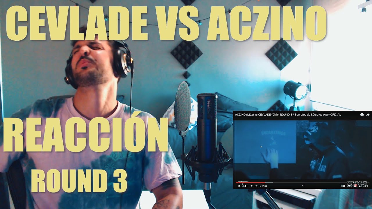 REACCIOANDO A  AZCINO VS CEVLADE | ROUND 3| CON INSTRUMENTAL!! ÉPICO!!!!! 🔥🔥🔥🔥