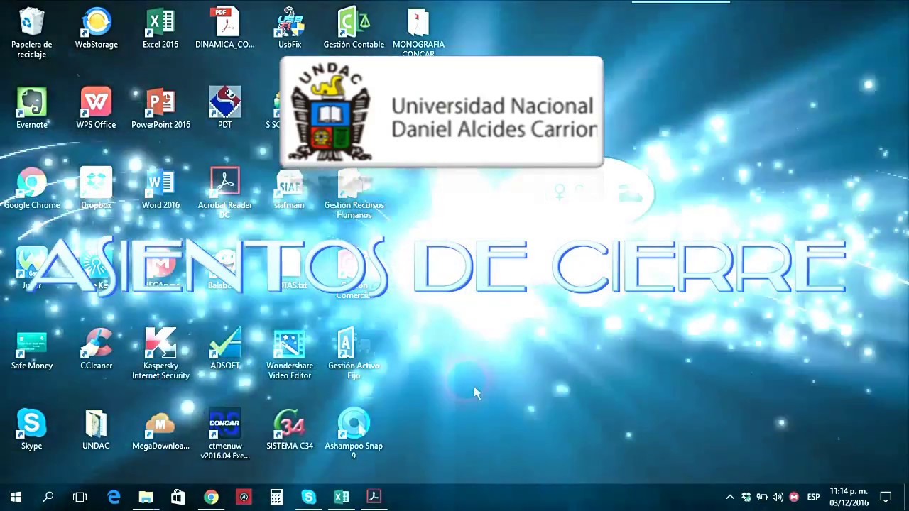 CONCAR - CIERRE CONTABLE - UNDAC VILLA RICA