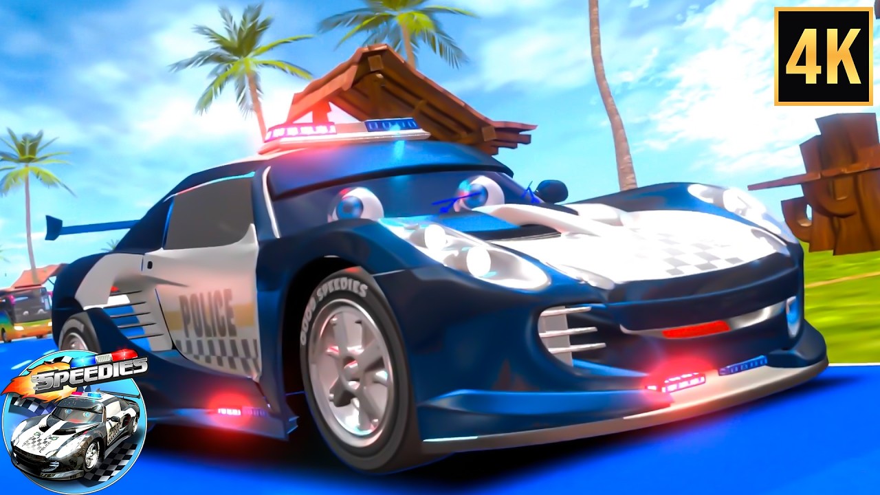 Wheels On The Police Car Nursery Rhyme for Children by Speedies