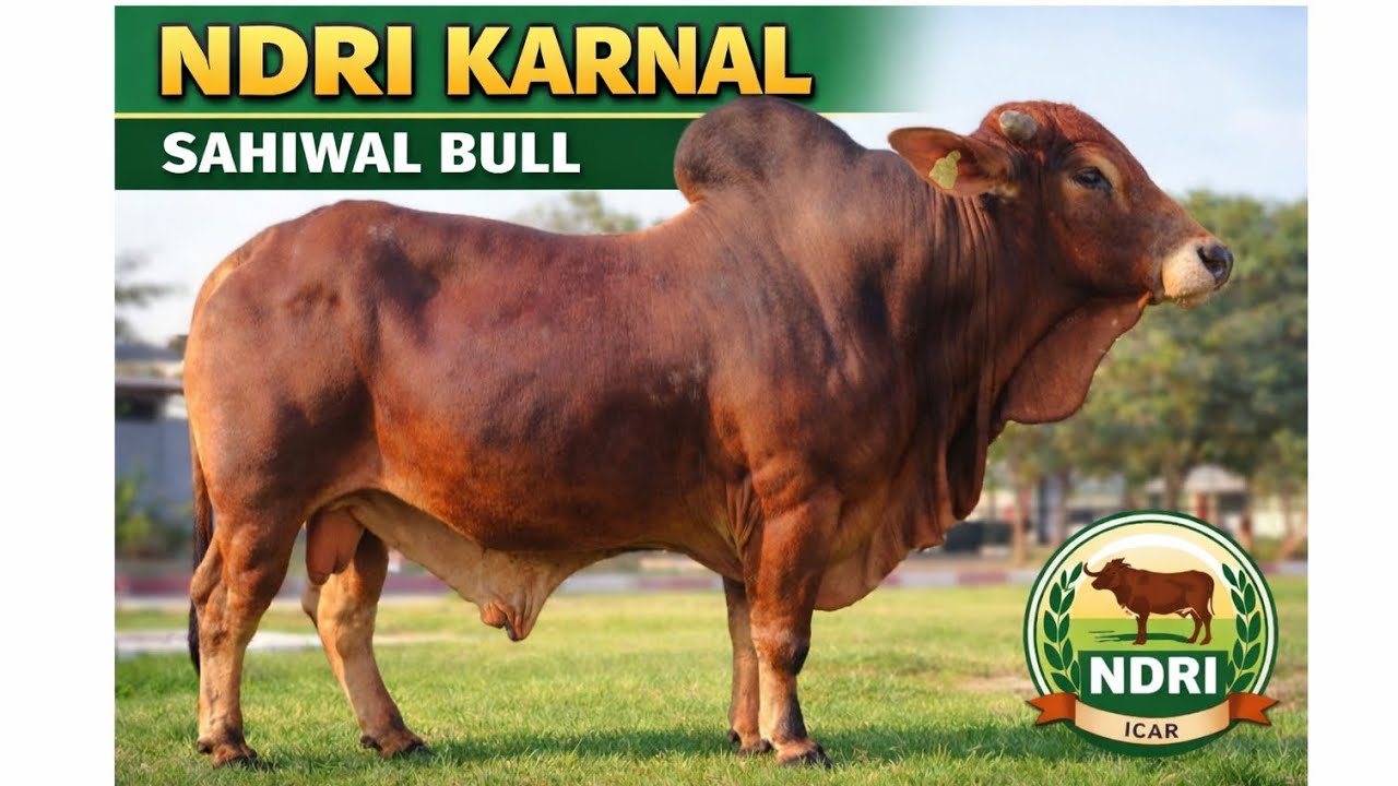 NDRI KARNAL SAHIWAL BULL || top #Sahiwal Bull for #breeding || daily farm #3 