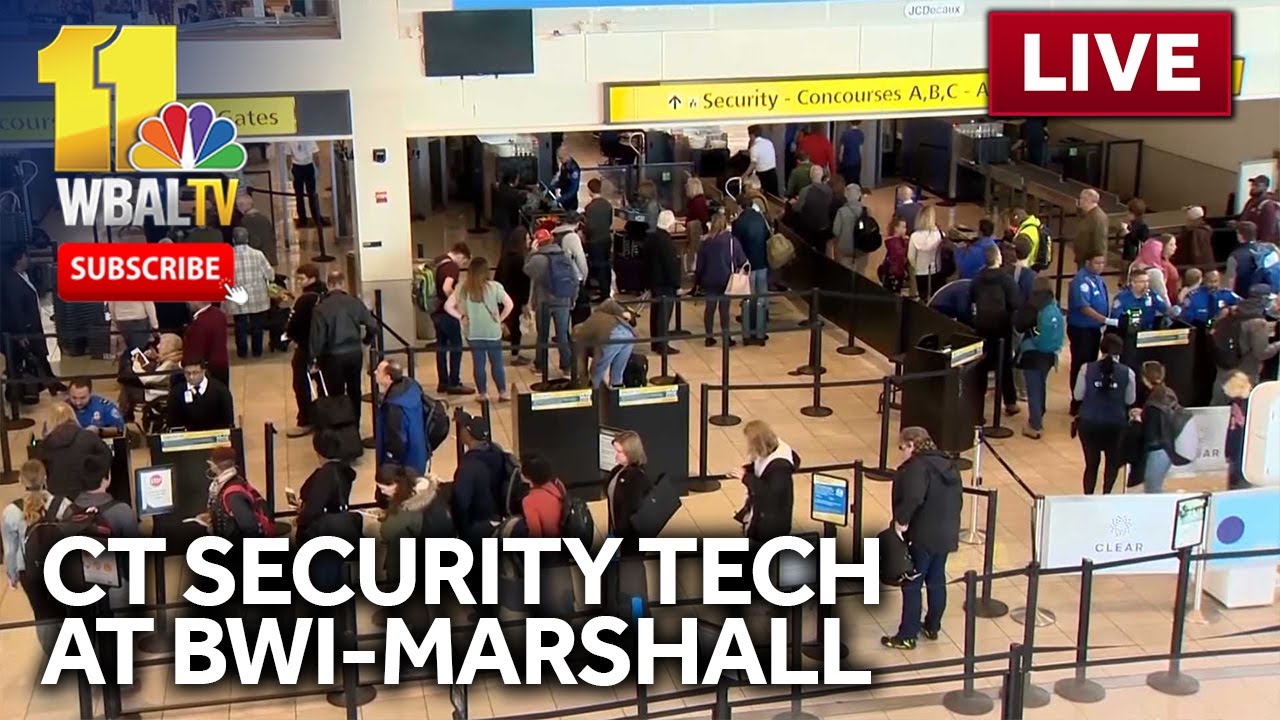 LIVE: New CT scanners at BWI-Marshall TSA security checkpoints - wbaltv.com/weather