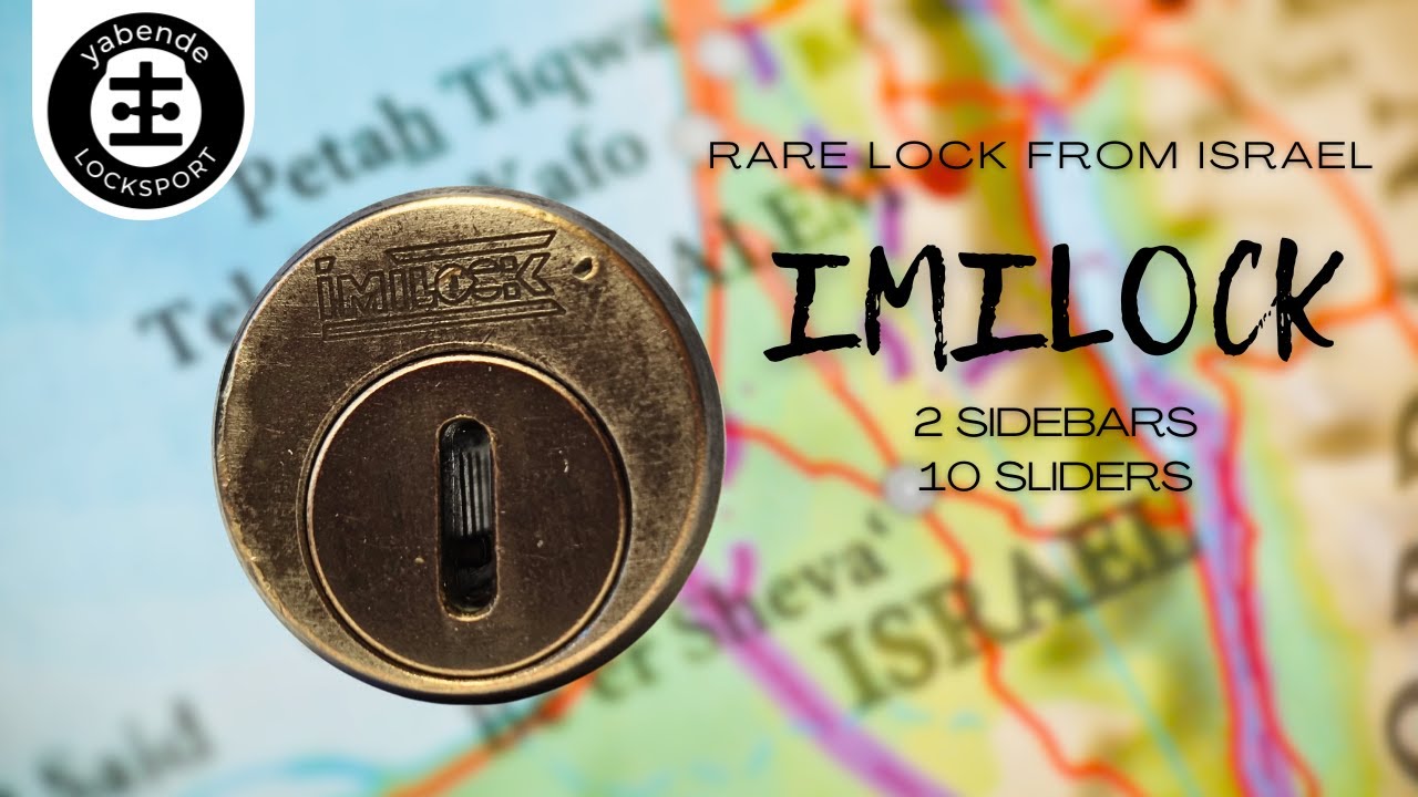 IMILock - a rare slider lock from Israel - picked and gutted
