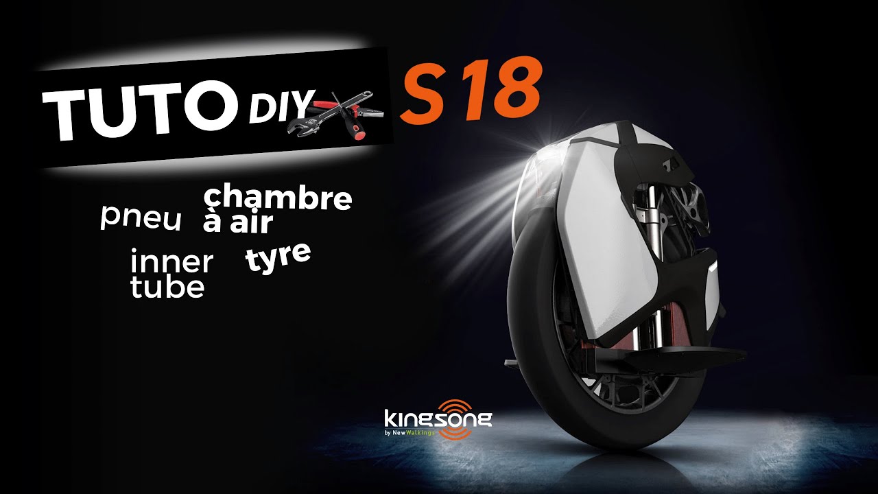 Tutoriel complet : changer la chambre à air et le pneu de votre gyroroue S18 #Kingsong ?
