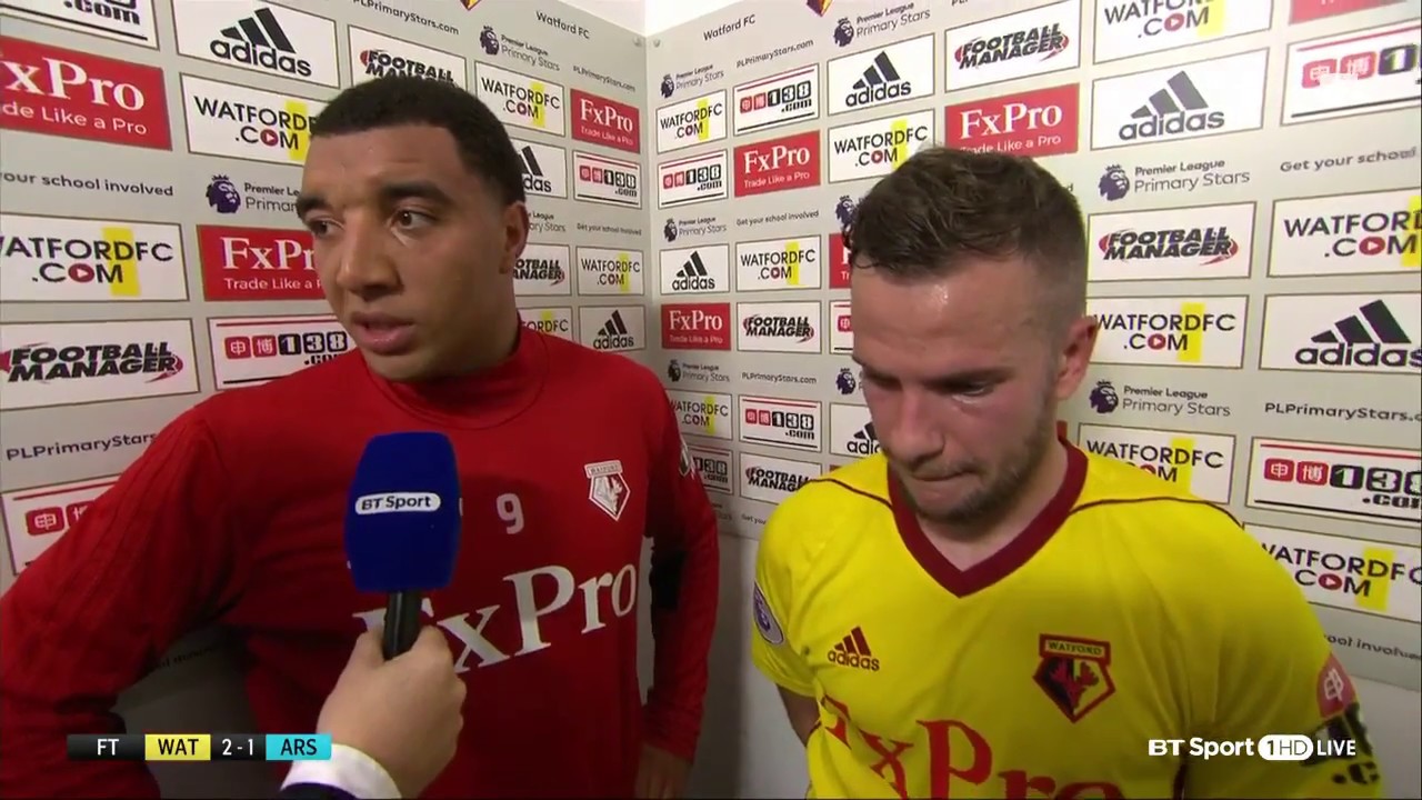 Troy Deeney roasts Hector Bellerin in post-match interview