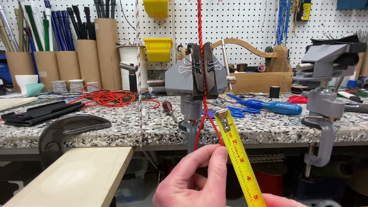 A beautiful new way to make an English eye fall hitch.