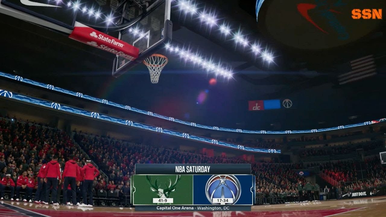NBA Live 19- Milwaukee Bucks (41-9) vs Washington Wizards (17-34)