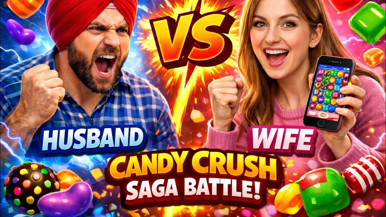 husband vs wife Candy crush saga live punjabi gameplay