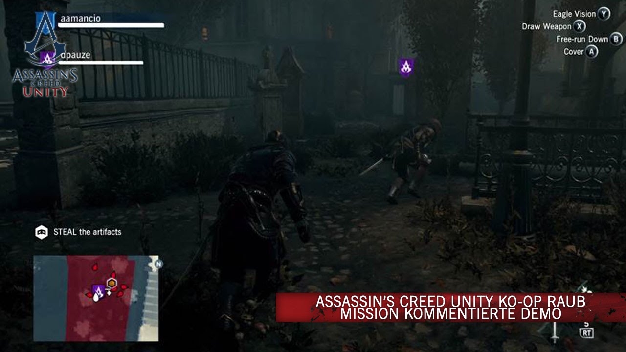 Assassin’s Creed Unity Ko-op Raub Mission Kommentierte Demo [DE]