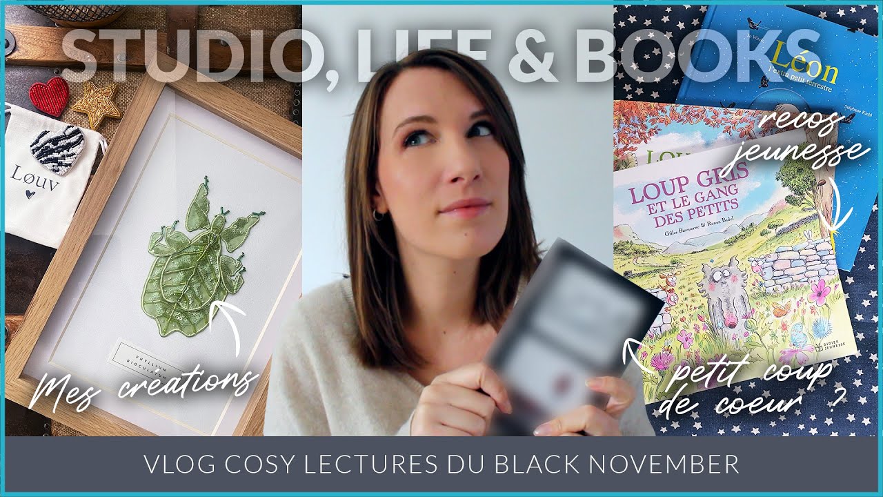 Cosy vlog : lectures du Black November, créations et recommandations livres jeunesse