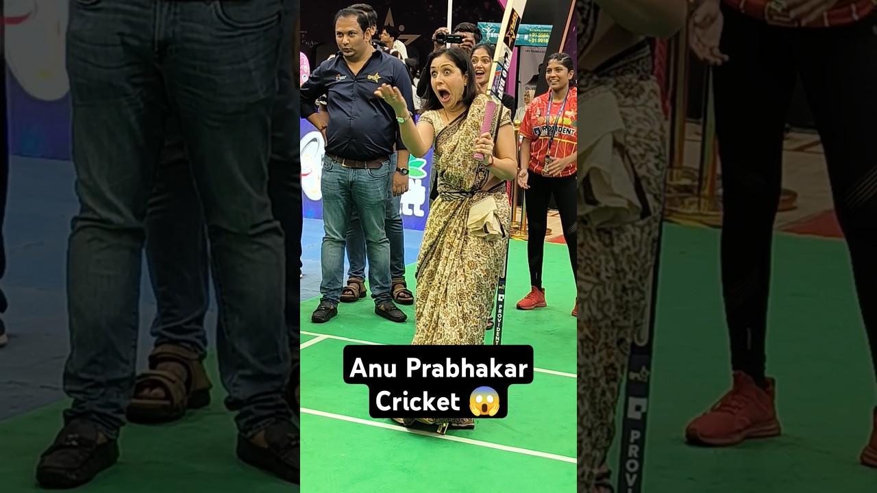 Anu Prabhakar Cricket 🏏😱 #anuprabhakar #actress #realize