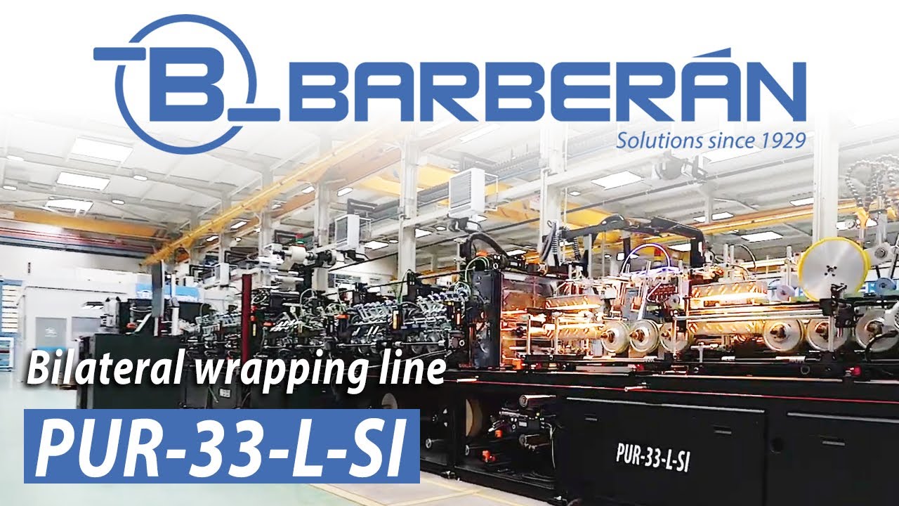 Bilateral wrapping line with automatic setup, model PUR-33-L-SI