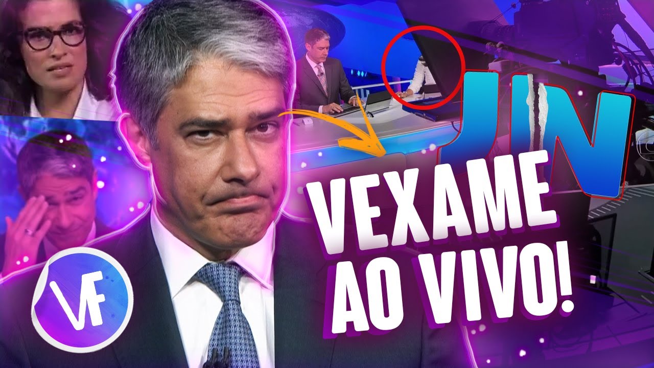WILLIAM BONNER PASSA VERGONHA AO VIVO NO JORNAL NACIONAL! VEJA AS GAFES! | Virou Festa
