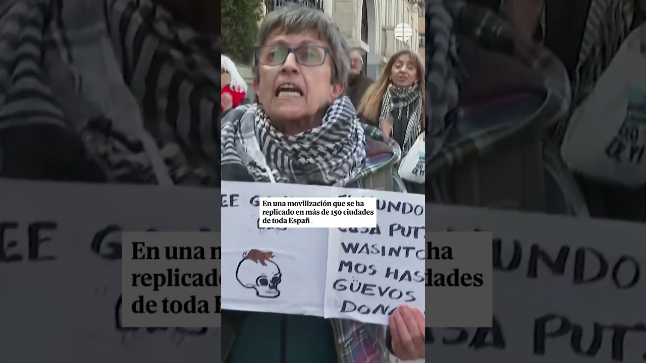 Manifestación contra la guerra en Irán frente a la embajada de EEUU en Madrid #irán #eeuu