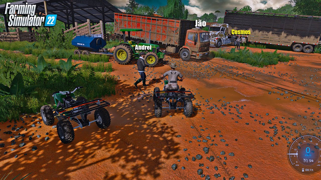 Fazenda simulada #29 | Vendendo o gado para o frigorifico do Cosmos | Farming simulator 22