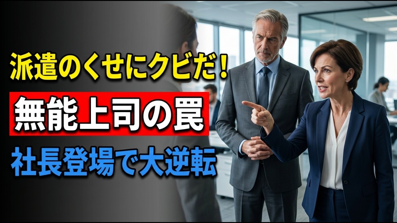 社長「明日から来なくていい」地味な派遣OL「わかりました」帰り支度をすると、社長「あなたではありません」