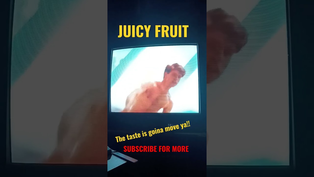 The taste is gona move you Juicy Fruit  tv ad #shorts #juicyfruit #wrigley #juicy #catchysong #fyp