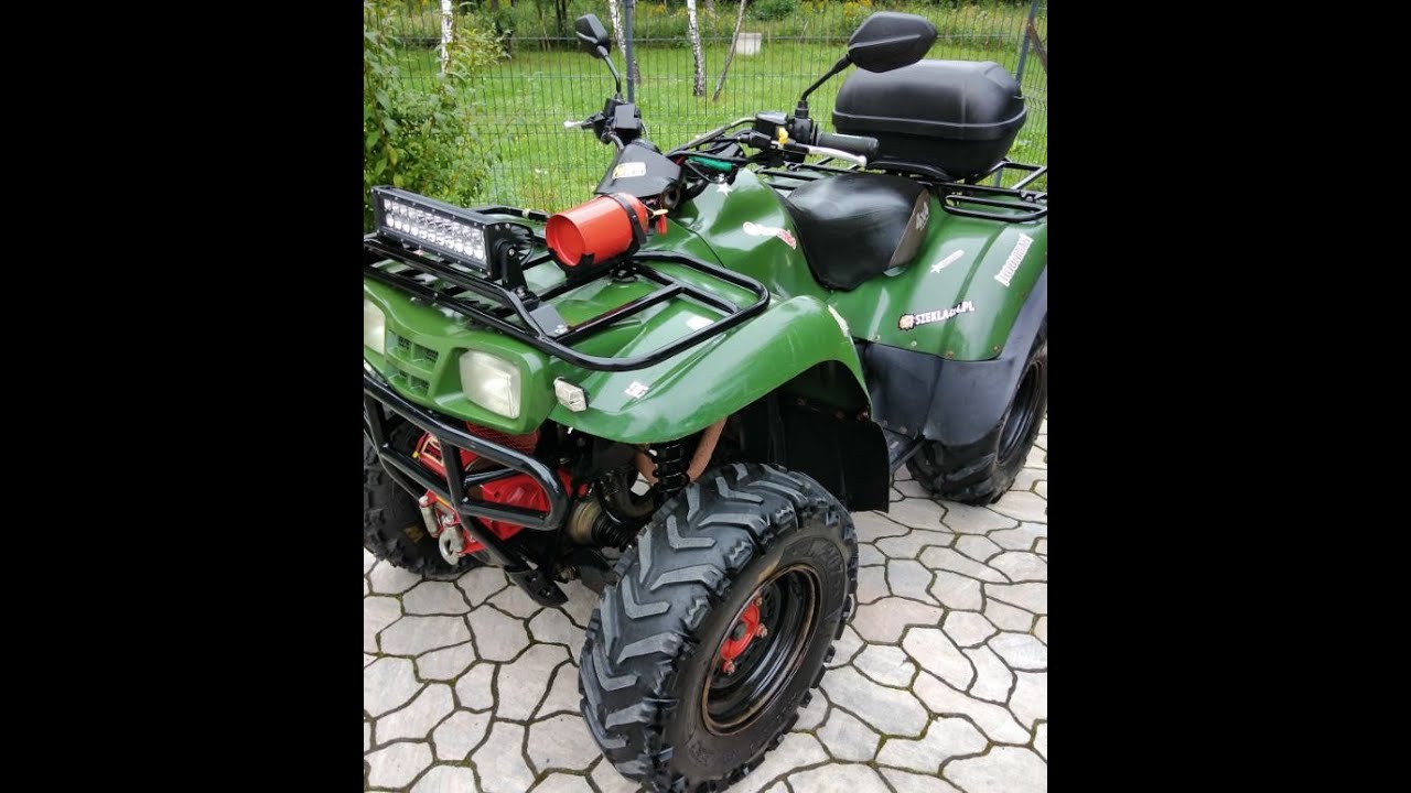 #24 Prezentacja Quad KAWASAKI KVF 360 Prairie 2006 ATV 4x4 Brute Force wyciągarka ledbar homologacja