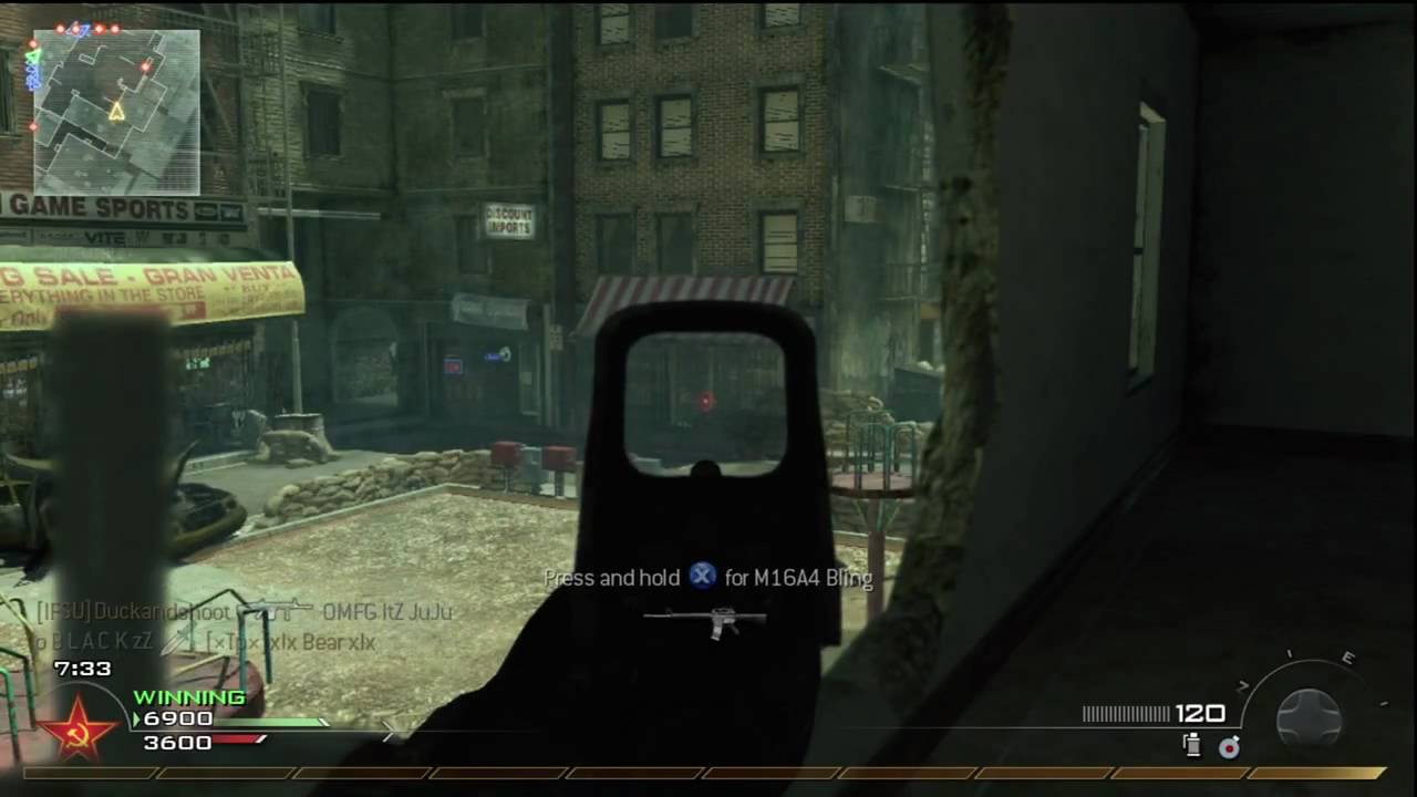 COD MW2 HD, 29-2 Skidrow Ground War TDM, FAL Assault Rifle.