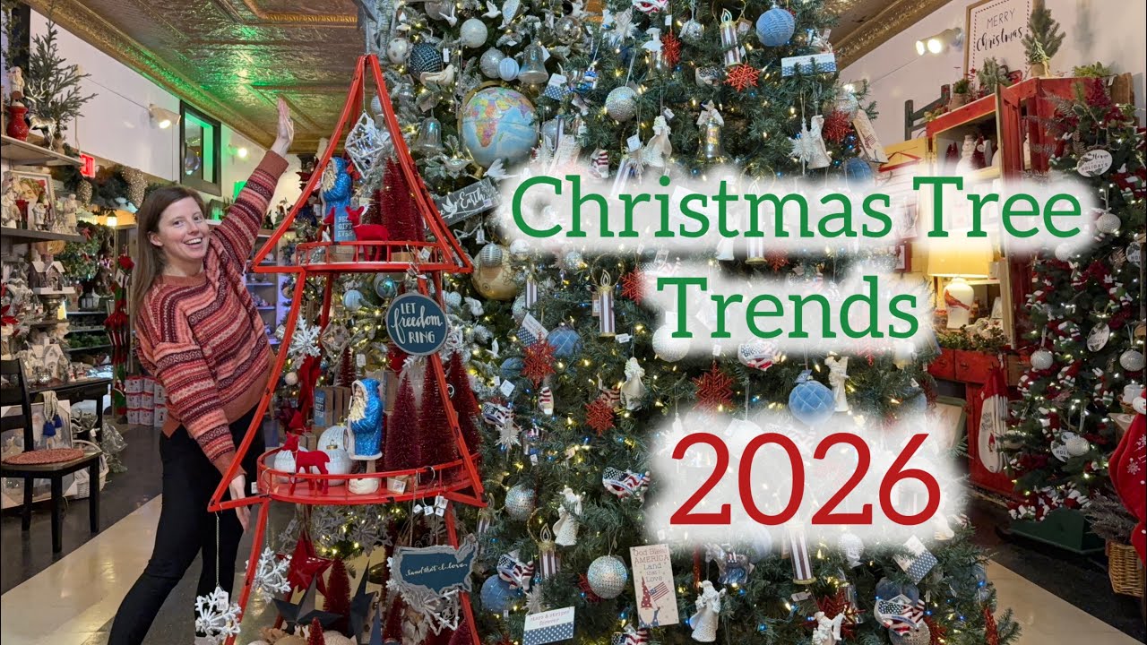 Более 40 трендов в оформлении рождественских елок | 2026 🎄