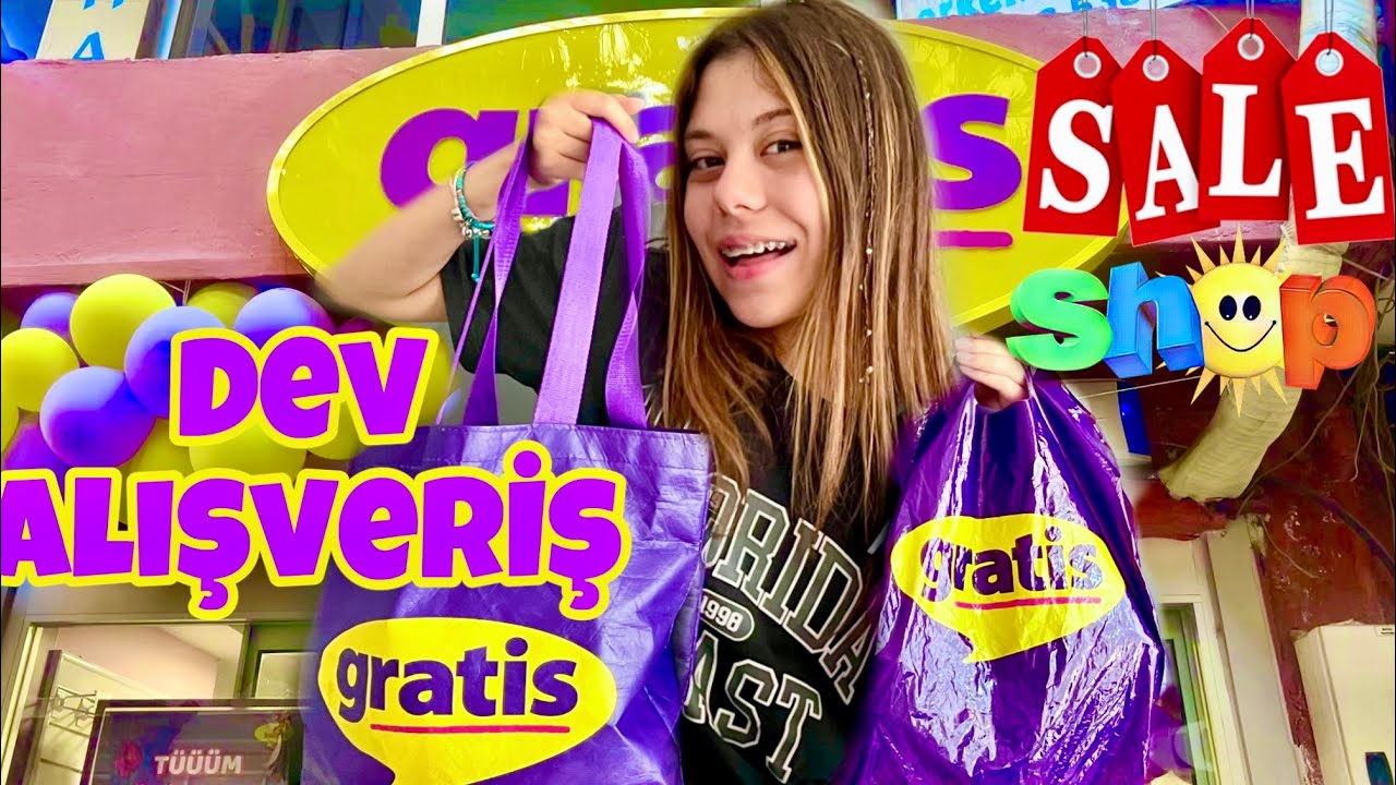 DEV GRATİS ALIŞVERİŞİM || Büyük İndirimden Neler Aldım !? Tuana Zeybek