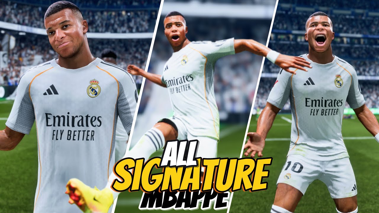 FC26 All Mbappe signature celebrations