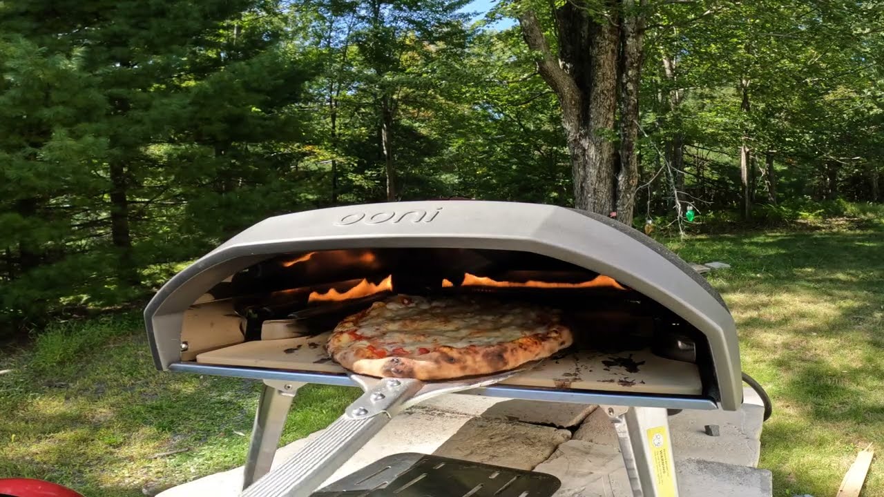 First Pizza Baked in Ooni 16 Koda Oven