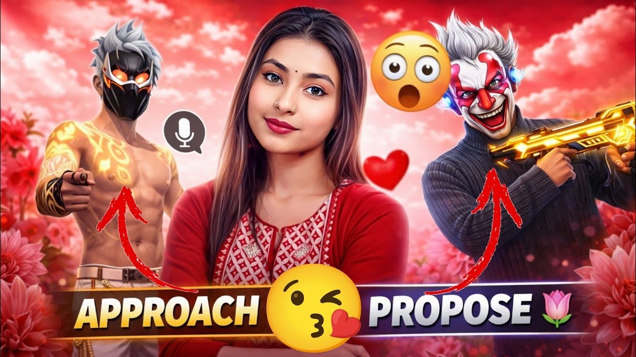 Ek Se Approach 😘 Dusre Ko Propose 🌷 | Girl Voice Prank in Free Fire 😂