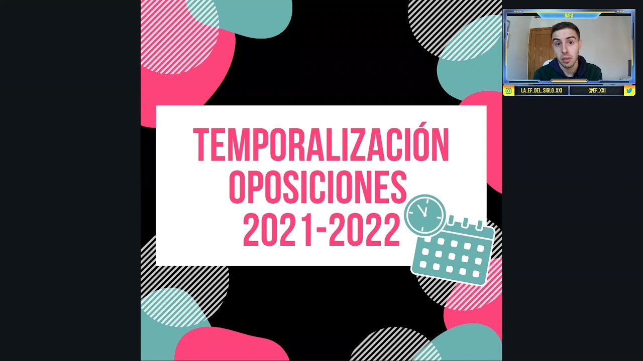 C&oacute;mo PLANIFICAR tu ESTUDIO 📚 de las OPOSICIONES de EDUCACI&Oacute;N 2021/2022