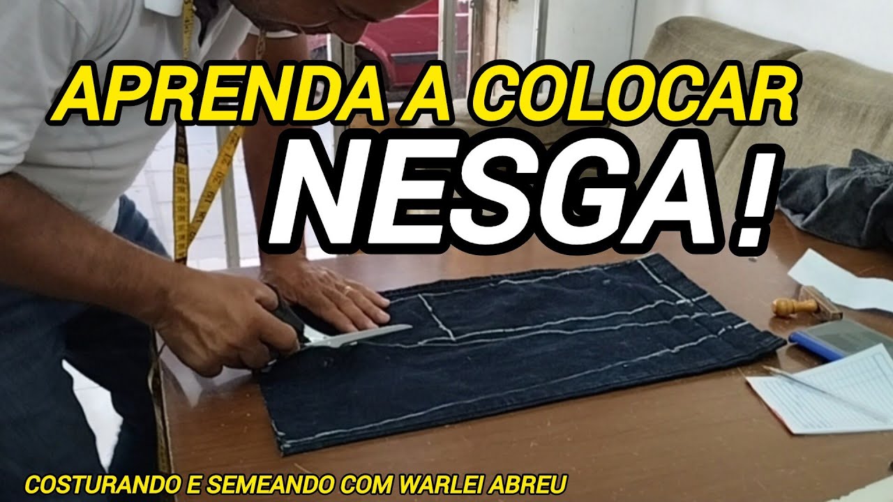@COMO COLOCAR NESGA PARA AUMENTAR A PEÇA DE ROUPA,PASSO A PASSO.
