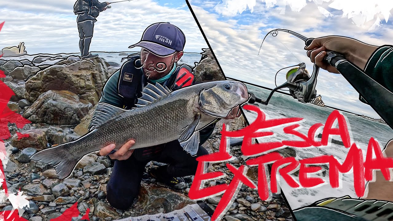 LA PESCA EXTREMA DE LA LUBINA EN EL CANTABRICO || LO DAMOS TODO POR UN PEZ