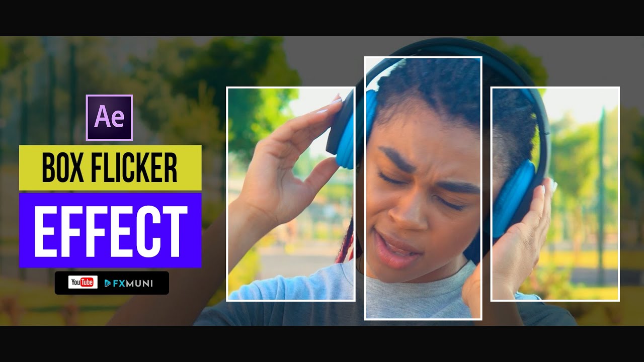 Trending! Beat - Box Flicker Effect in Aftereffects | Tutorial | Fxmuni
