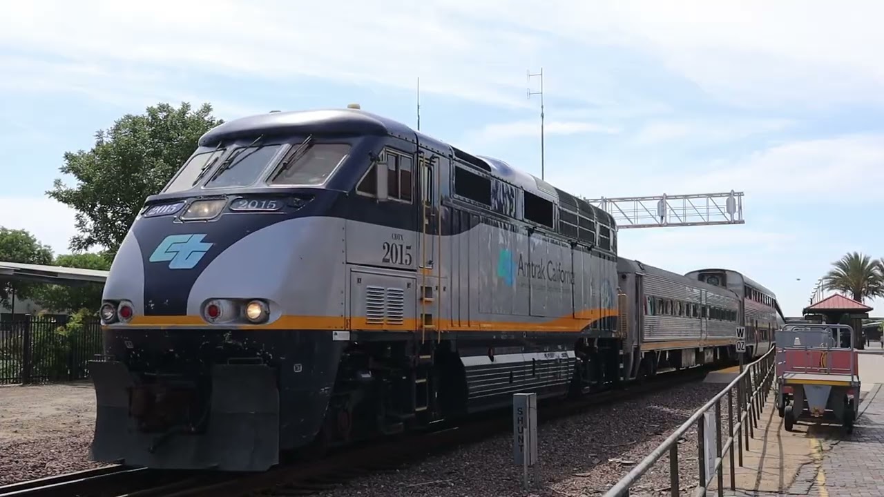 Amtrak and BNSF Trains in Fresno, CA!
