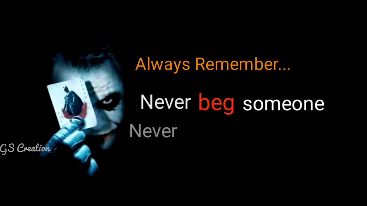 Joker Quotes whatsApp status