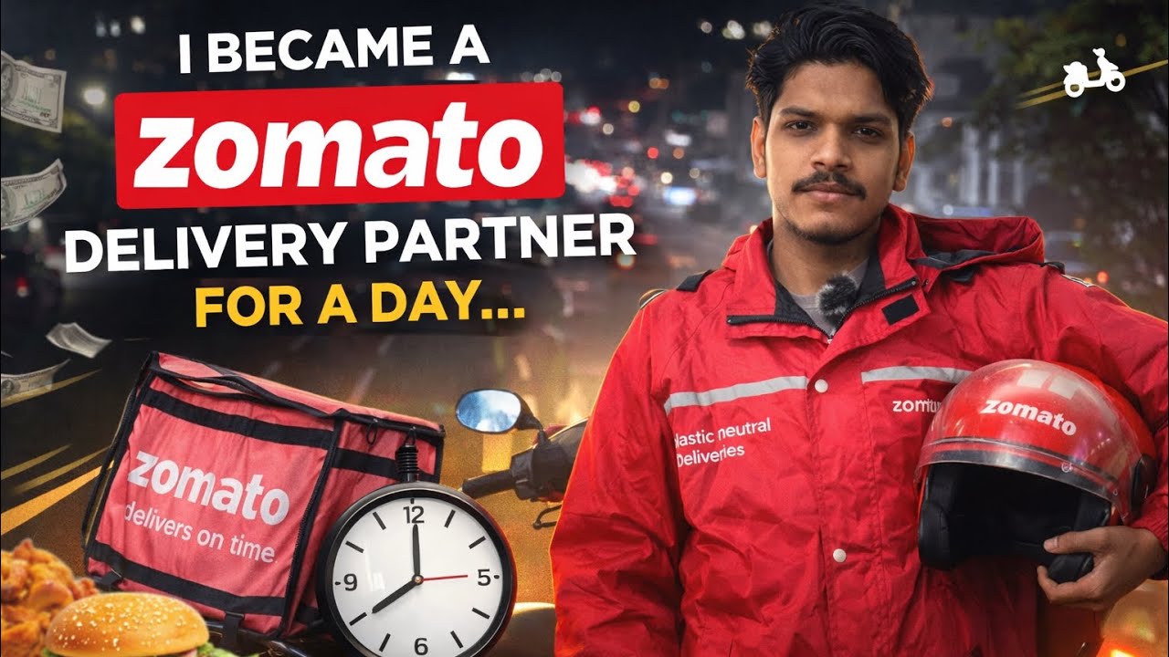 I BECAME A ZOMATO DELIVERY PARTNER 📦