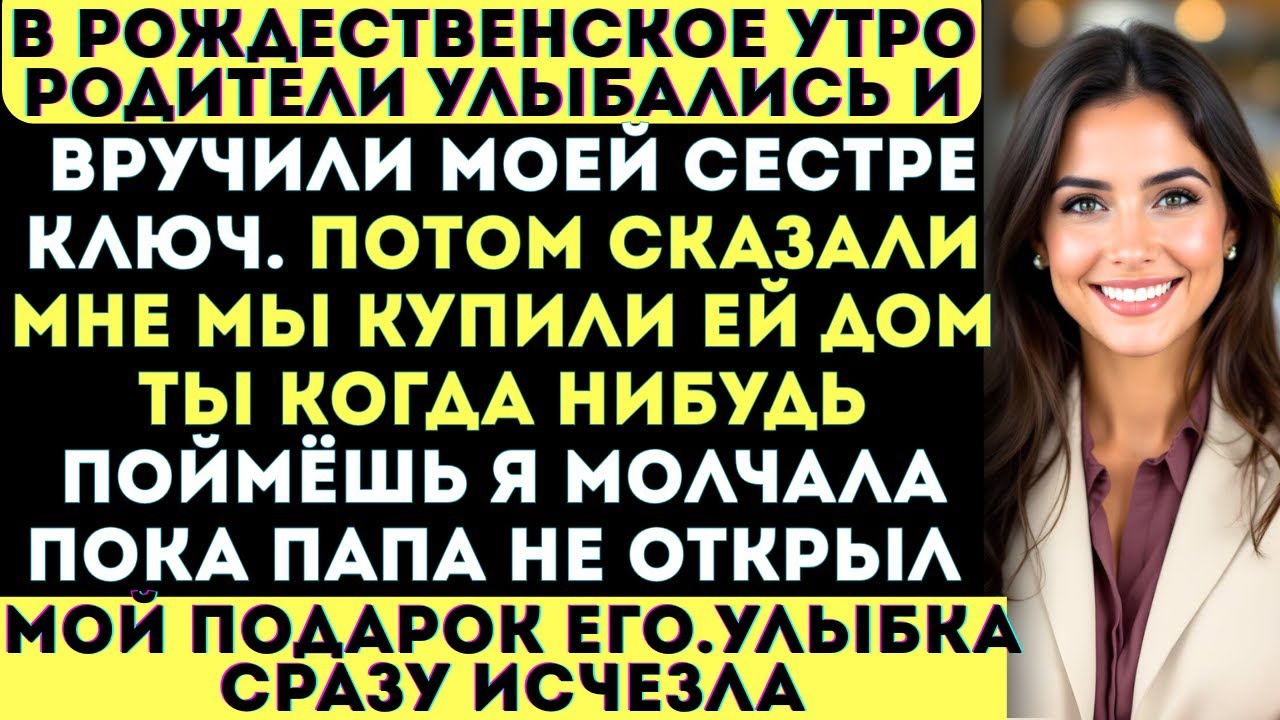 В рождественское утро родители подарили моей сестре ключ от дома, а мне сказали: «Когда-нибудь ты